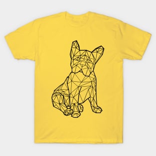 Polygonal dog black T-Shirt